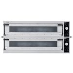 فرن بيتزا ايطالى كهرباء 2 دك (9+9 بيتزا) TRAYS 99 GLASS /Prismafood